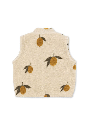 Konges Sløjd Fleece Weste Teddy "Jody" Mon Grand Citron