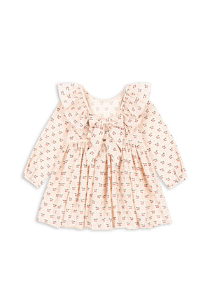 Konges Sløjd Kleid "Cianna" Bow Cherry Pink Motiv