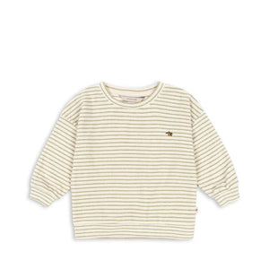 "Konges Sløjd Sweatshirt Itty in Tea Stripe – gestreiftes Kindersweatshirt"