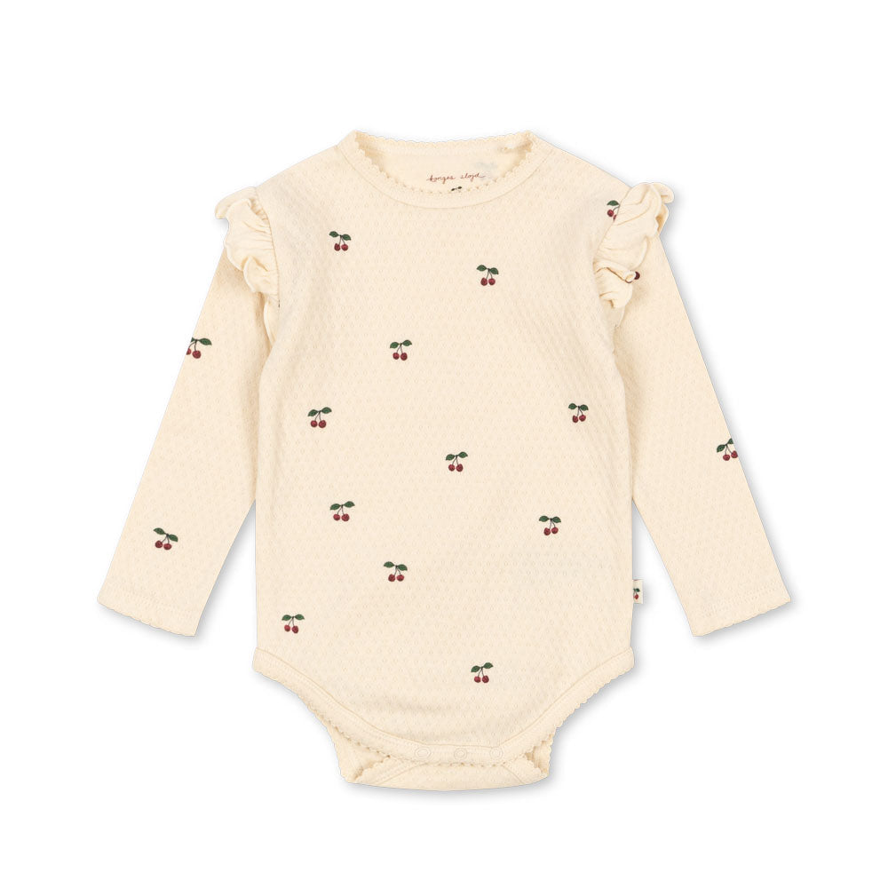 Konges Sløjd Body "Sui Frill"Cherry