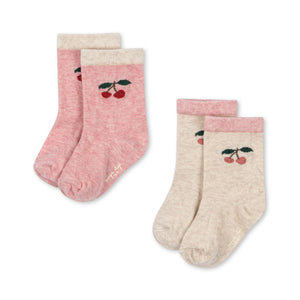 Konges Sløjd Socken "Cherry" 2er Pack | Cherry
