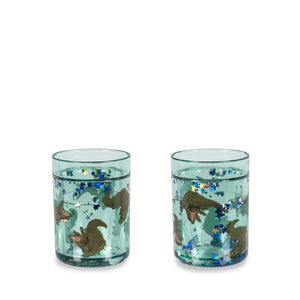Konges Sløjd Glitzer Becher "Glitter Cups" 2er Set | Crocodile