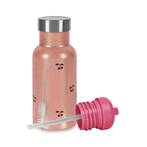 Konges Sløjd Thermo Trinkflasche "Glitter" | Cherry Glitter