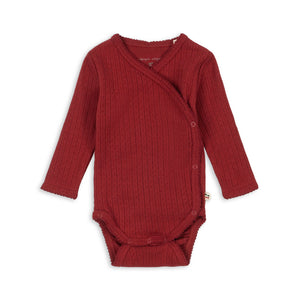 Konges Sløjd Newborn-Body "Minnie" | Red Dahlia