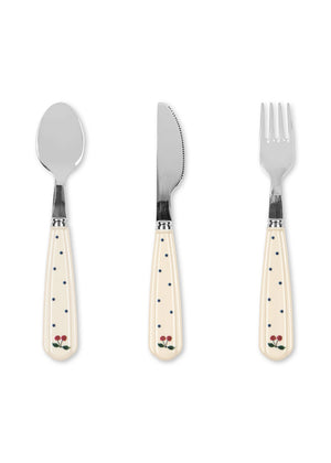 Konges Sløjd Kinderbesteck Set | Navy Dot