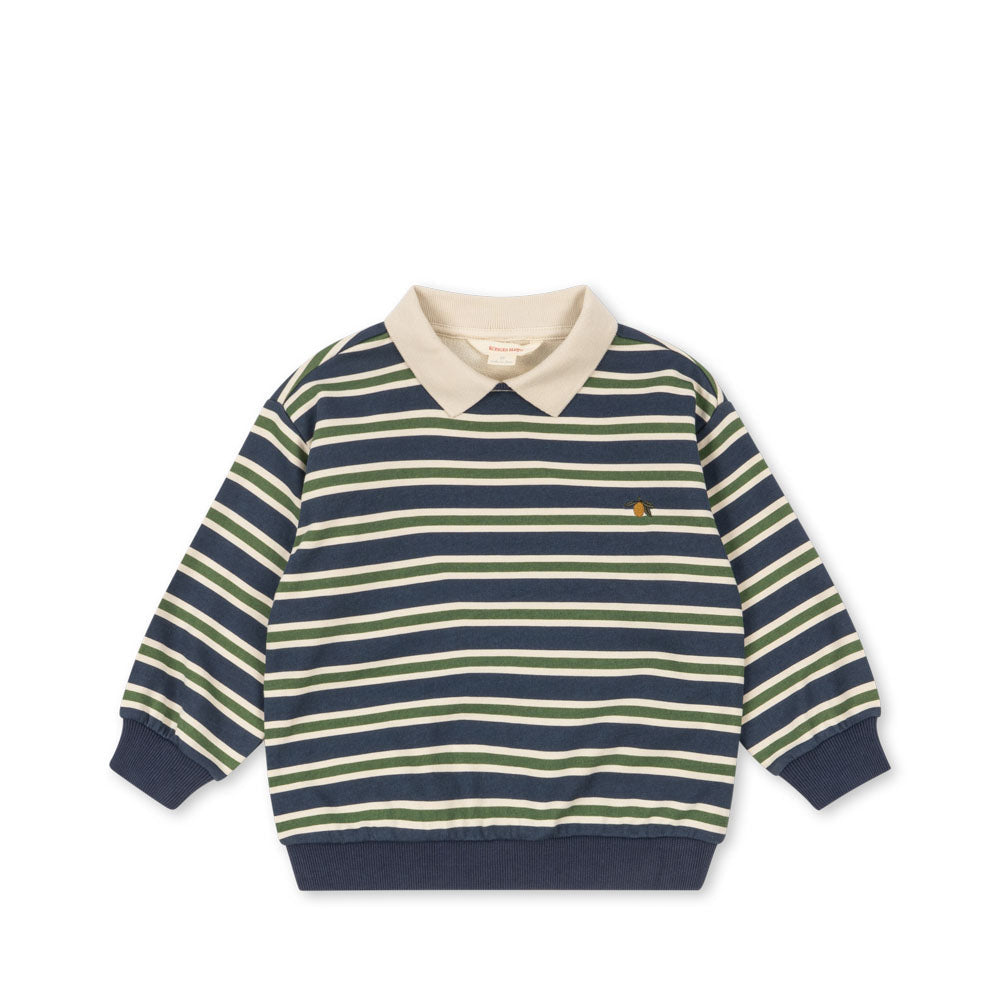Konges Sløjd Polo Sweatshirt "Spotty" | Spellbound Stripe