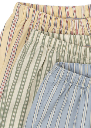 Konges Sløjd Shorts "Azur" 3er-Set | Soleil/Bleu/Basil Stripe