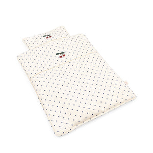 Konges Sløjd Doll Bedding Estate Dot, Puppenbettwäsche aus Baumwolle mit Punktmuster, weich & liebevoll