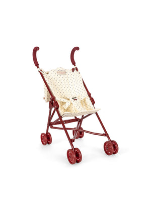Konges Sløjd Puppen-Buggy Doll Stroller Estate Dot, stabiler Puppenwagen mit Punktedesign, für Kinder ab 3 Jahren