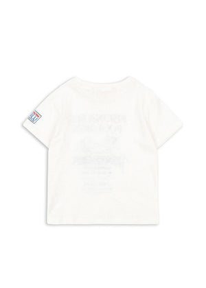 Konges Sløjd T-Shirt „Era“ | Off White/Piscina