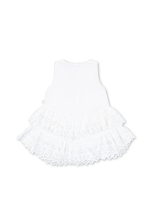 Konges Sløjd Kleid "Evelina" | Bright White