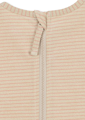 Konges Sløjd Badeanzug mit Ärmel "Jade" | Rose Stripe