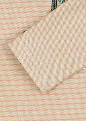 Konges Sløjd Badeanzug mit Ärmel "Jade" | Rose Stripe