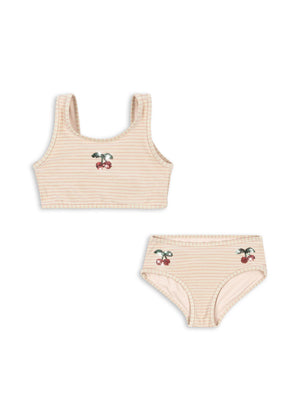 Konges Sløjd Bikini Jade Rose Stripe im rosafarbenen Streifendesign