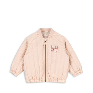 Konges Sløjd Bomberjacke Juno Kitty Cameo Rose, Kinderjacke mit Kitty-Motiv, weich & bequem