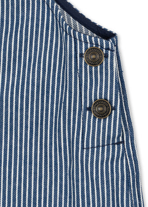 Konges Sløjd Latzhose "Luc" | Blue Stripe