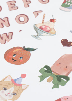 Konges Sløjd Back to School Stickers | Multi Swan