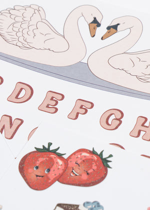Konges Sløjd Back to School Stickers | Multi Swan