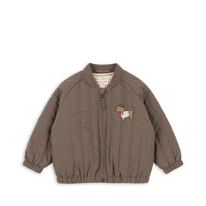 Konges Sløjd Bomberjacke – JUNO Terry Bomber Jacket | Walnut