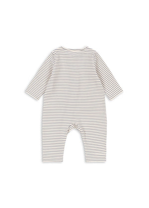 Konges Sløjd Strampler – Basic ZIP Onesie GOTS | Stripe Como