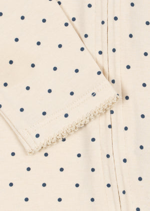 Konges Sløjd Strampler – Basic ZIP Onesie GOTS | Blue Dot