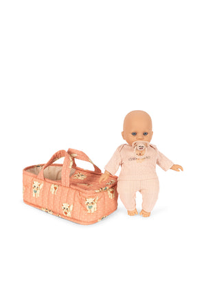 Konges Sløjd Puppe – Cattie BABY DOLL mit Tragetasche | Ciao Miao Rose
