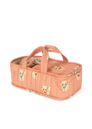 Konges Sløjd Puppe – Cattie BABY DOLL mit Tragetasche | Ciao Miao Rose