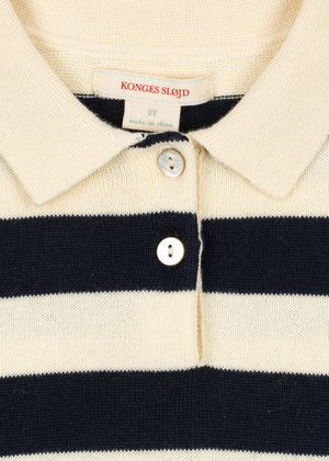 Konges Sløjd Strickpoloshirt – Manis KNIT POLO | Navy Stripe