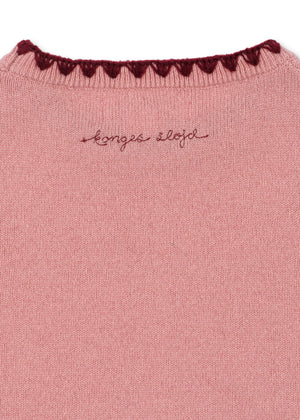 Konges Sløjd Strickkleid Wolle "Collette" | Pale Blush