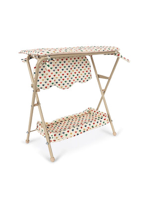 Konges Sløjd Puppen Wickeltisch "Doll Changing Table Coeur Coloré"