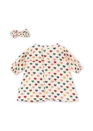 Konges Sløjd Puppenkleider "Doll Clothes Set Coeur Coloré"