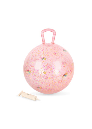 Konges Sløjd Ball "Glitter Jump Ball Rainbow"