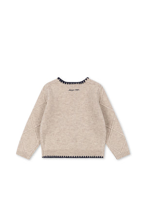 Konges Sløjd Cardigan Wolle "Iska" | Off White