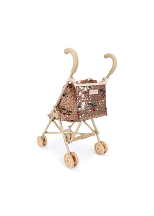 Konges Sløjd doll stroller "Sparkly Doll Stroller Cherry Sequin"