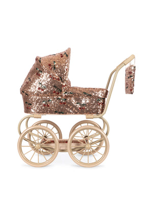 Konges Sløjd Puppenwagen "Sparkly Minnie Doll Pram Cherry Sequin"