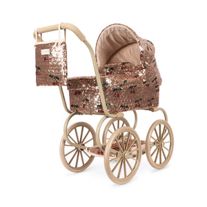 Konges Sløjd Puppenwagen "Sparkly Minnie Doll Pram Cherry Sequin"