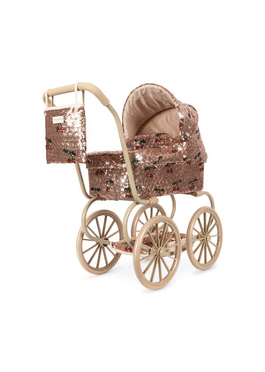 Konges Sløjd Puppenwagen "Sparkly Minnie Doll Pram Cherry Sequin"