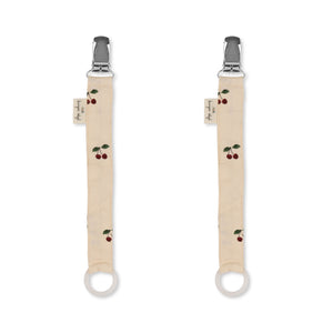 Konges Sløjd Chaîne attache-tétine lot de 2 "Cherry"