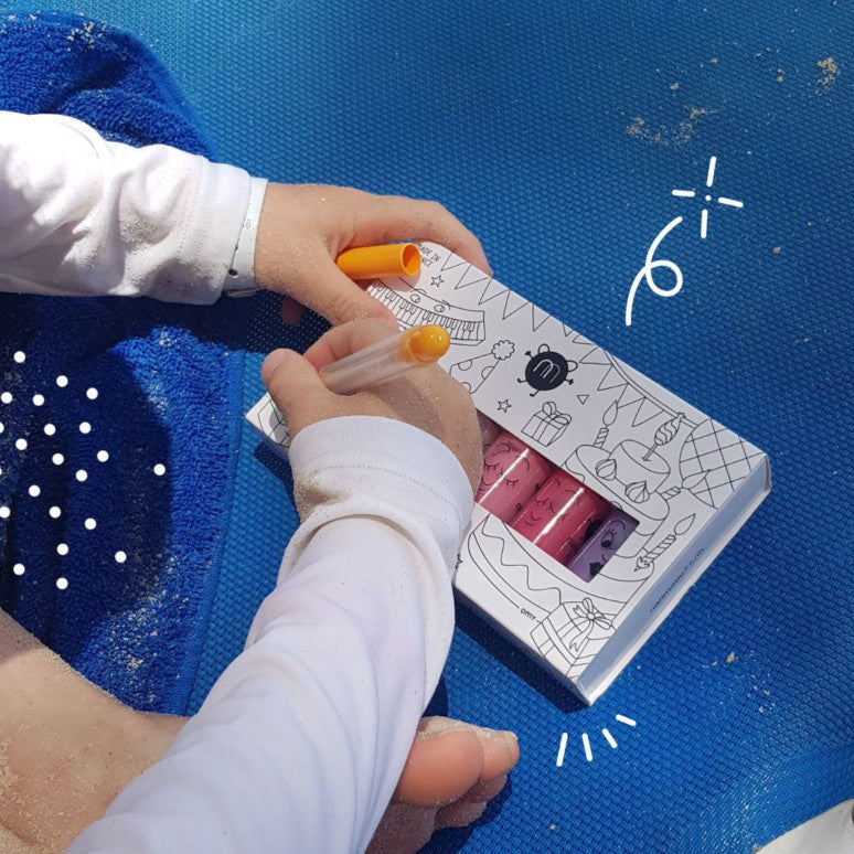 Party 5 Nail Polishes Set – 5 kinderfreundliche, wasserbasierte Nagellacke: Sheepy, Polly, Cookie, Kitty, Piglou, vegan und cruelty-free