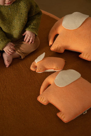 Muskhane Kissen "Pasu Elephant" | Blush