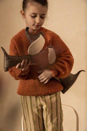 Muskhane Kissen "Pasu Sausage Dog" | Stein