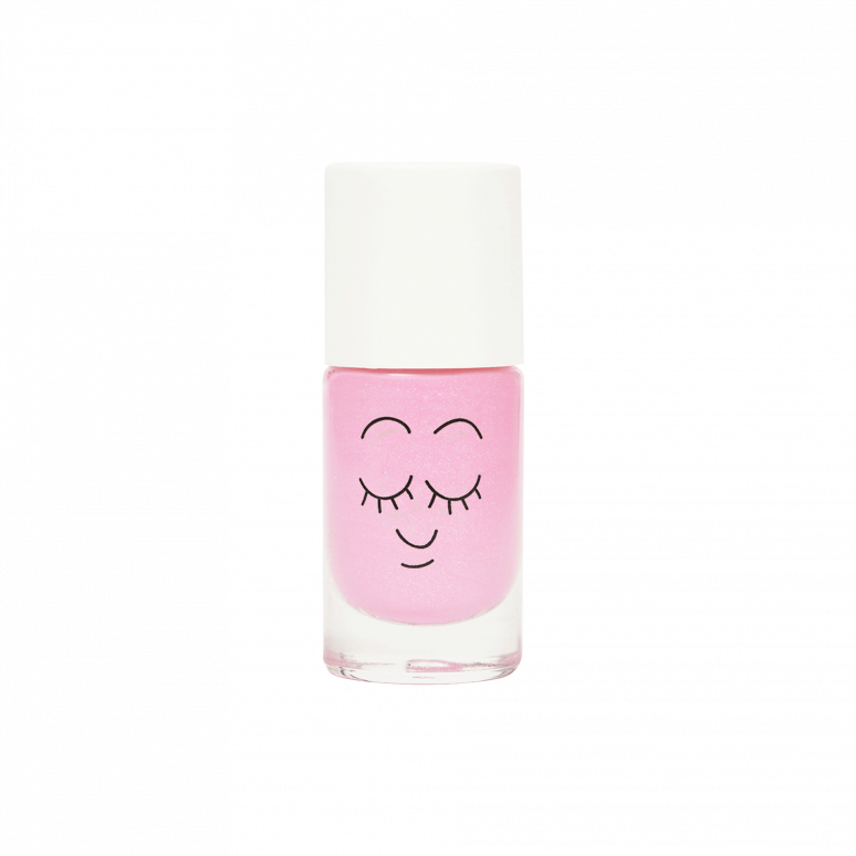 POP Kid Nail Polish Set – 2 rosa Nagellacke und 24 bunte Nagelsticker für Kinder, vegan und cruelty-free