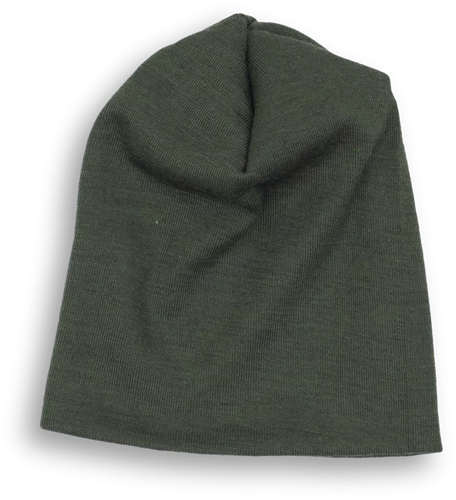 Engel Beanie Mütze in Olive – leichte Mütze aus Bio-Merinowolle für Kinder & Erwachsene