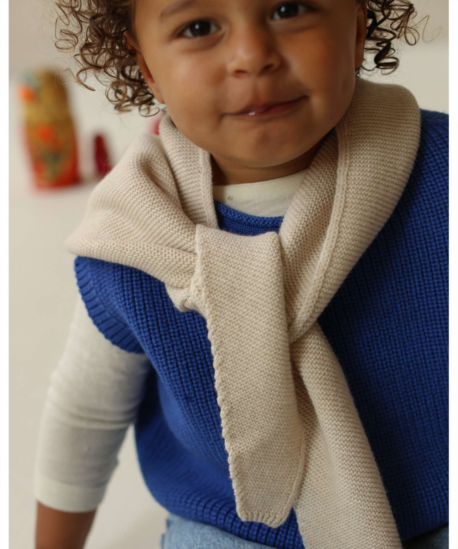 Hvid Dreieckstuch "Josephina" Cream