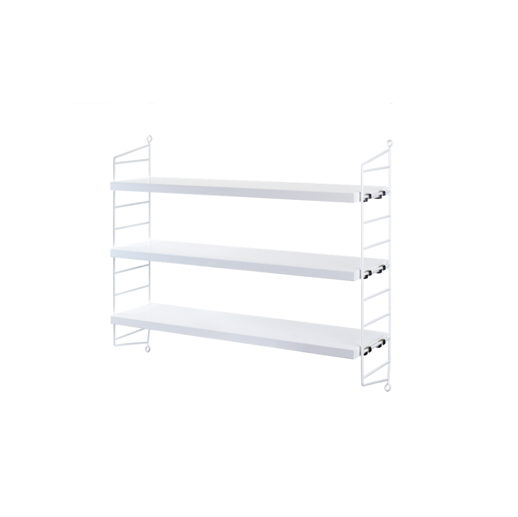 String Furniture Pocket Wandregal Weiss/Weiss