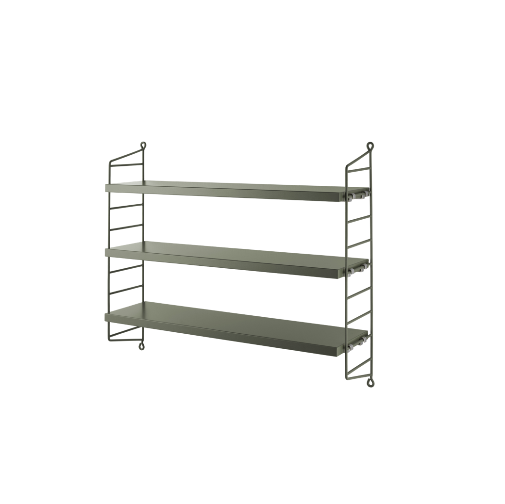 String Furniture Pocket Wandregal Sage/Sage