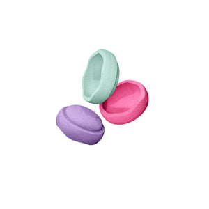 Stapelsteine "Fresh" 3er Set | Mint, Pink & Violett