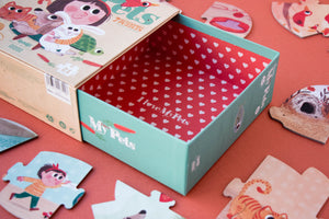 Londji Reversible Puzzle "I Love My Pets“