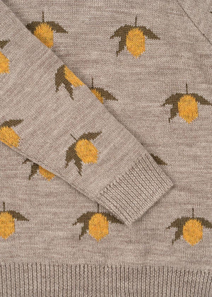 Konges Sløjd Merino-Pullover "Belou" Lemon