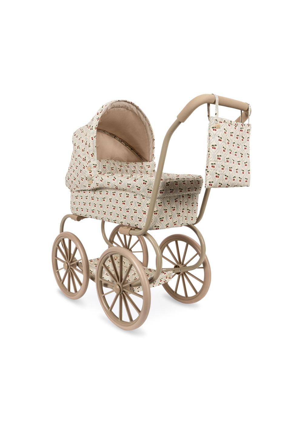Konges Sløjd Puppen-Kinderwagen "Mini Doll Pram Cherry Motiv"